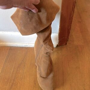 Tan high boots, size 7.  Very lightly worn